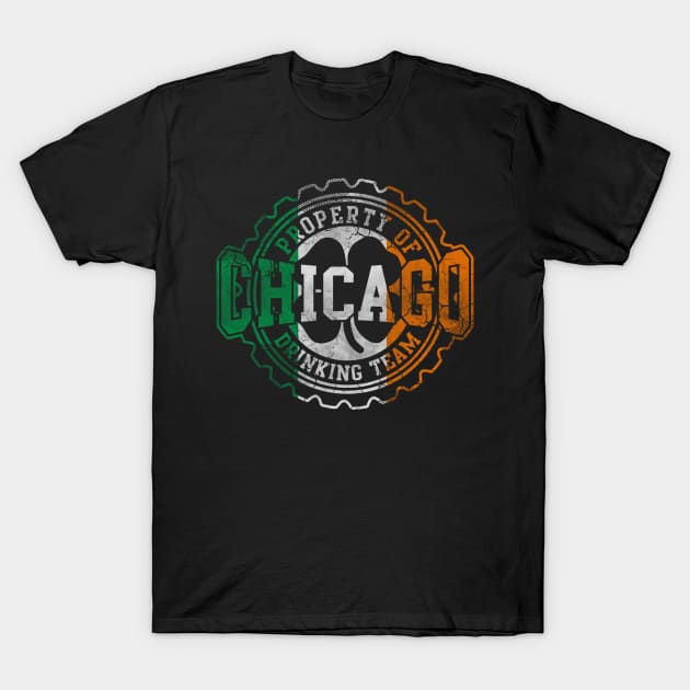 Chicago Irish Drinking Team St Patricks Day T-Shirt by E